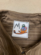 Wäne Seeing Eye Brown Button-Up (M)