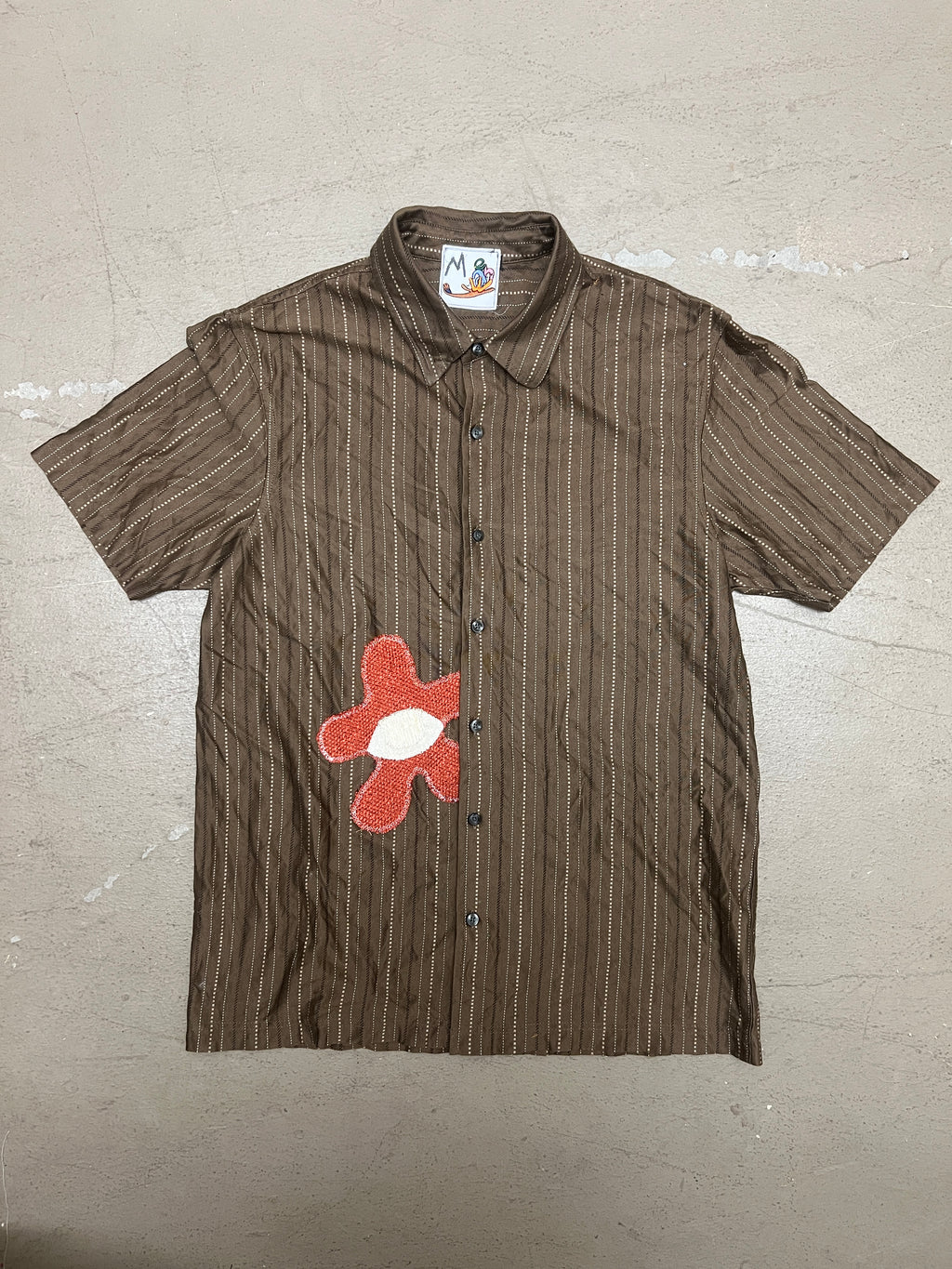 Wäne Seeing Eye Brown Button-Up (M)