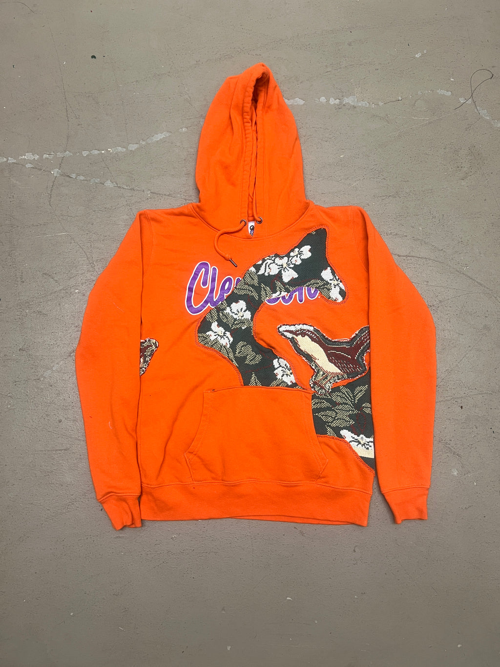 Rest on the Clemson Flowers Quarterzip (S)
