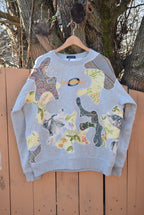 Super Scab Patches Gr.2 Crewneck (Multicolor/Floral/Grey) (XL)