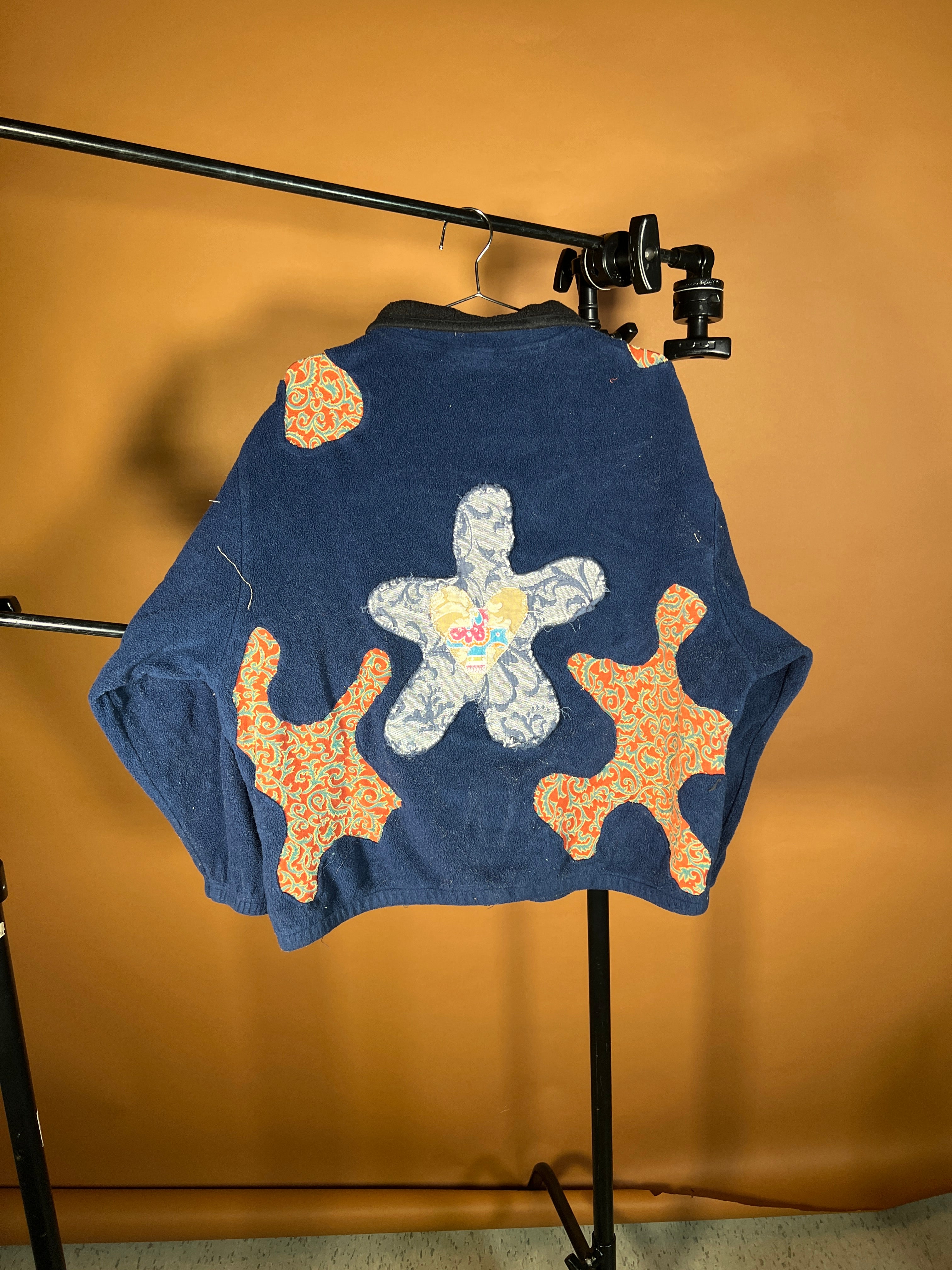 Scab Patches Full Zip Jacket (Red/Navy)- XL