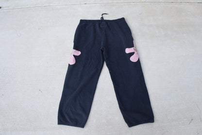 Wäne Navy Double Star Sweatpants (XXL)