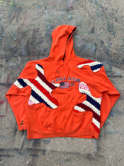 Scab Patches Hoodie (Multicolor/Peach)- M