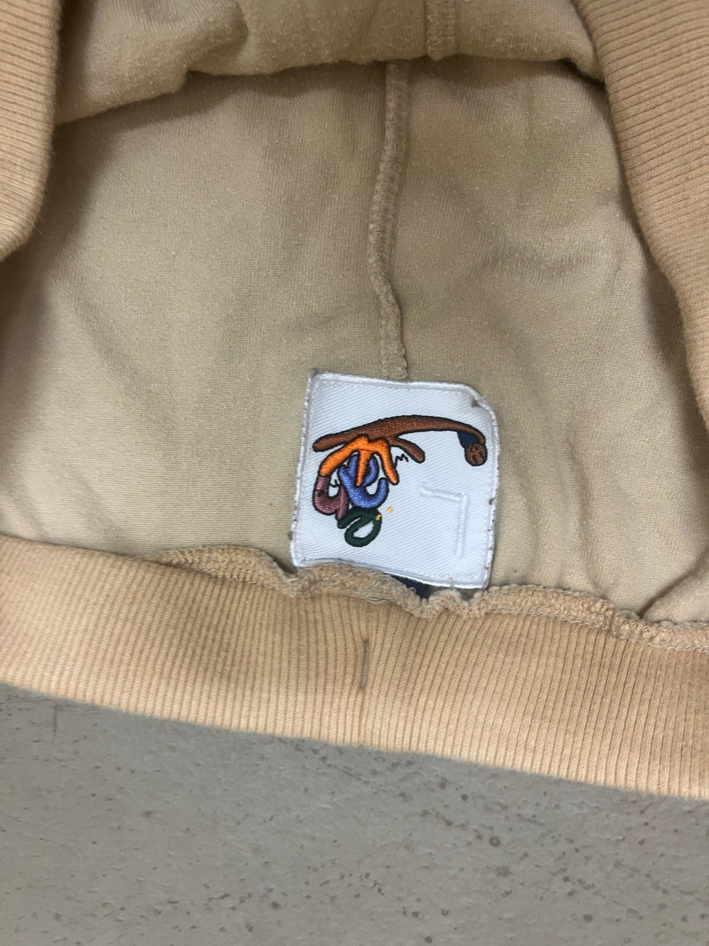 Wänelite 1 Tan Velour Sweatpants (XL)