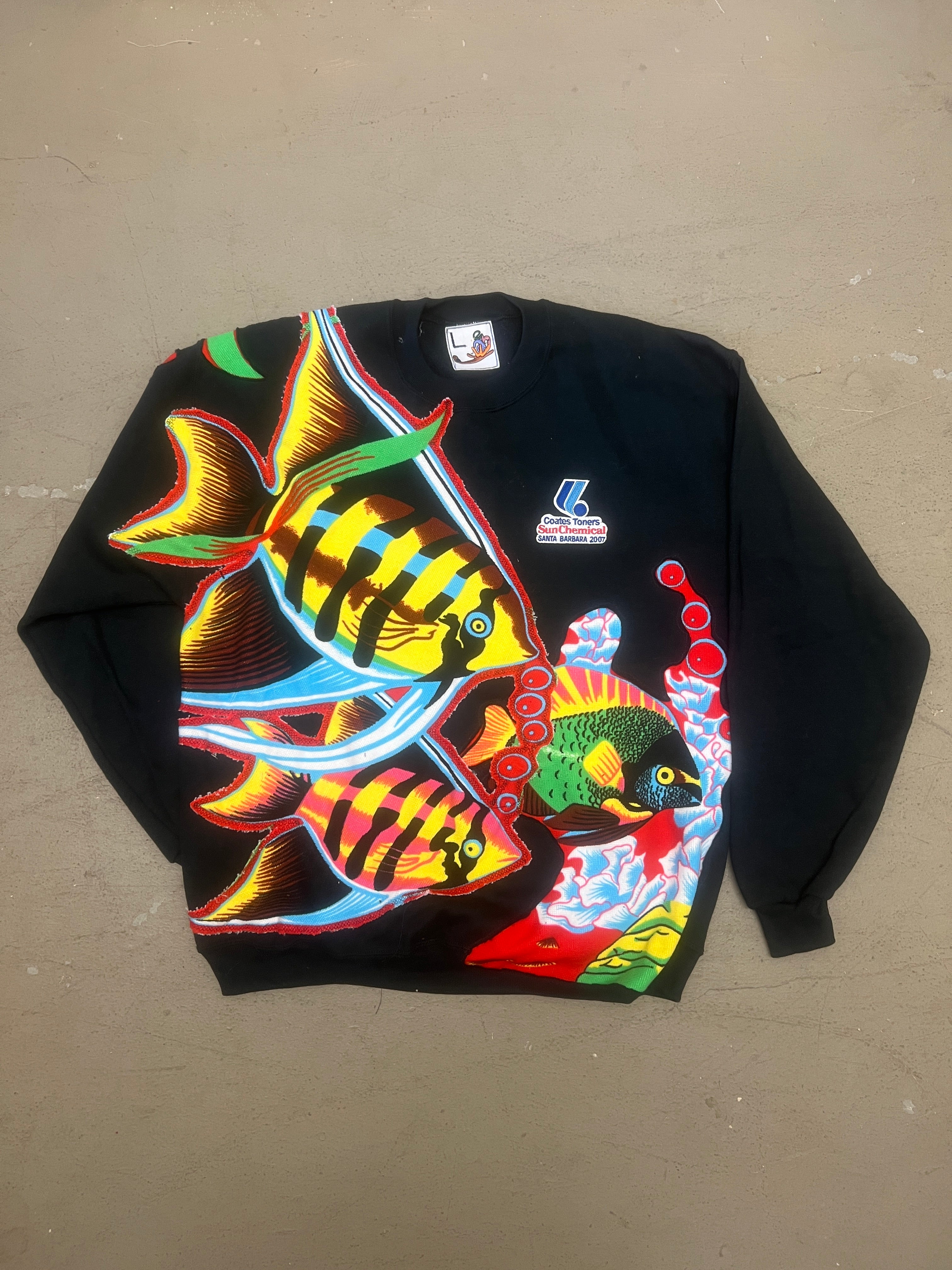 Aquatic Landscape See Through Crewneck (L)