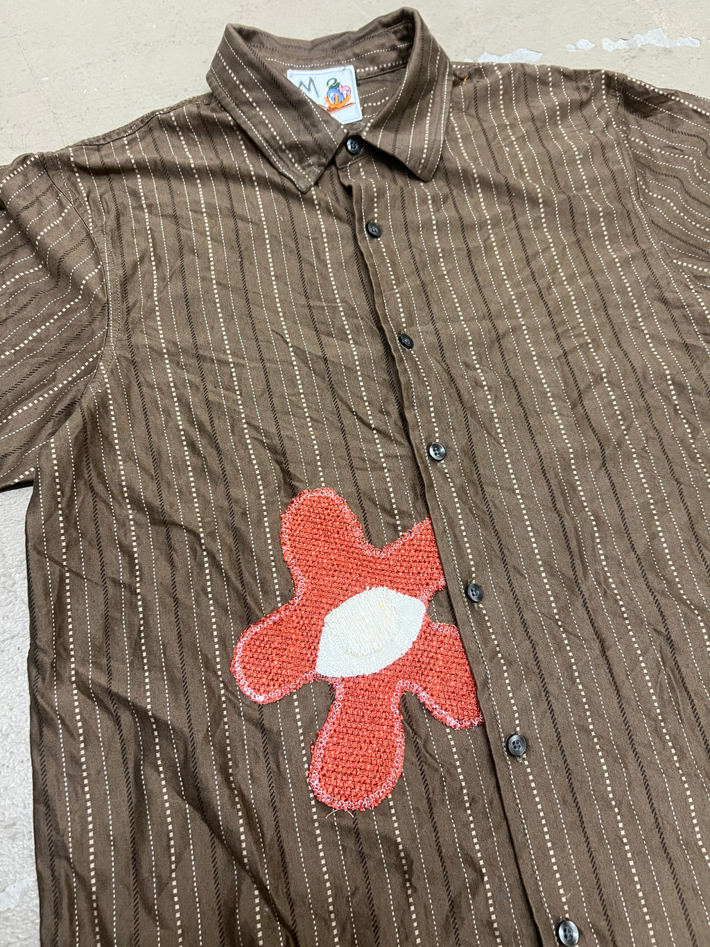 Wäne Seeing Eye Brown Button-Up (M)