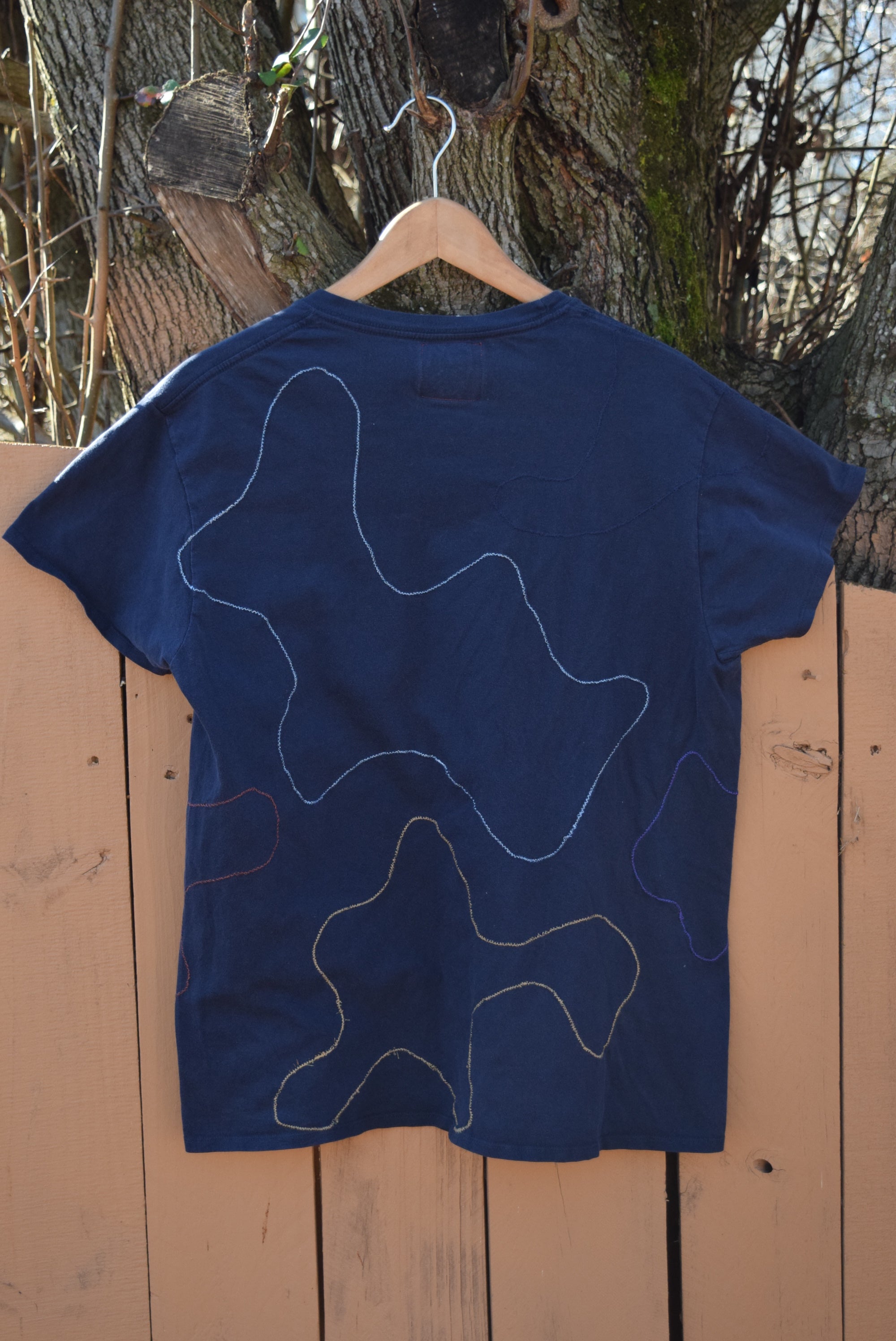 Navy Scar Patch Tee (M)