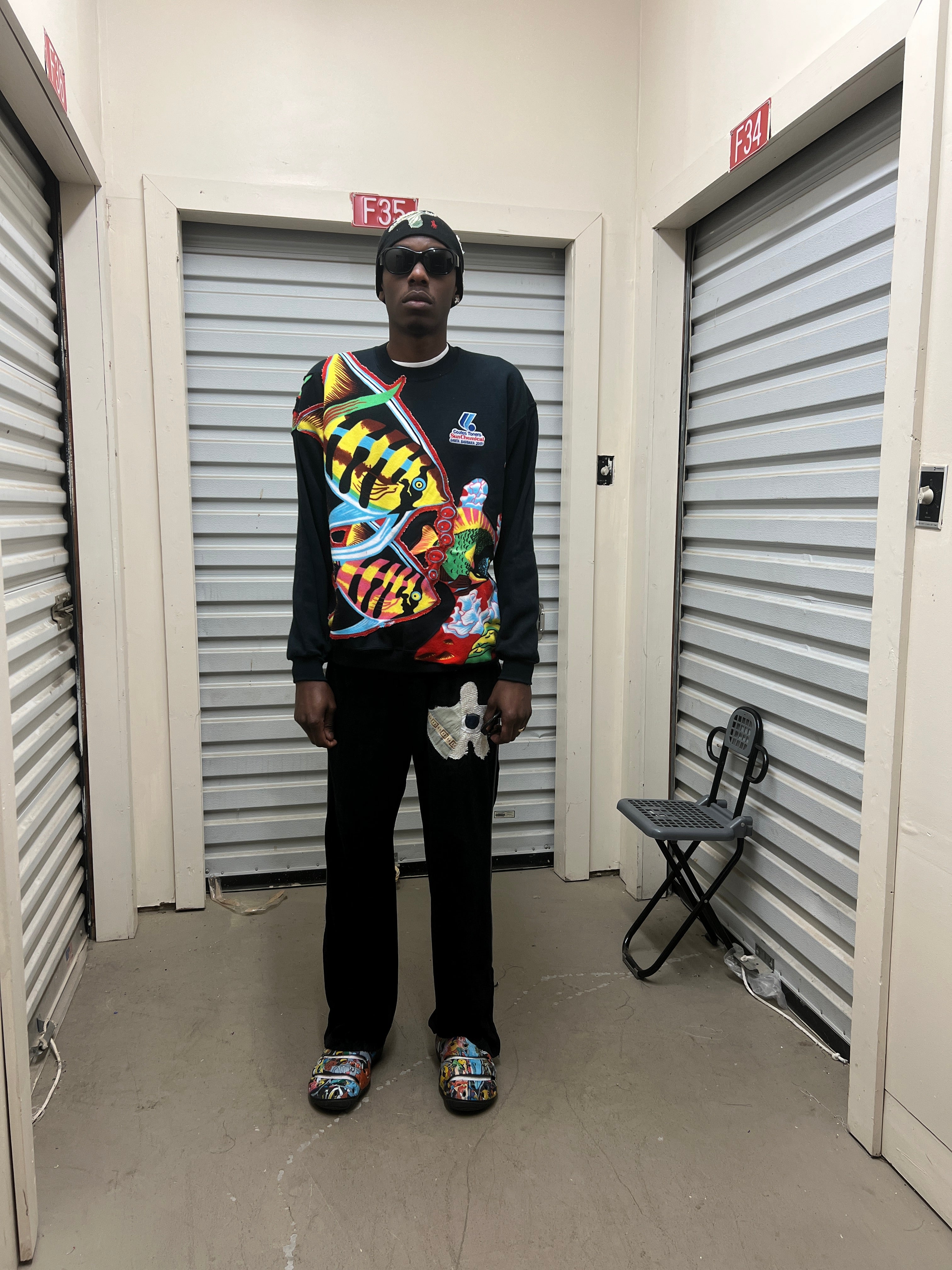 Aquatic Landscape See Through Crewneck (L)