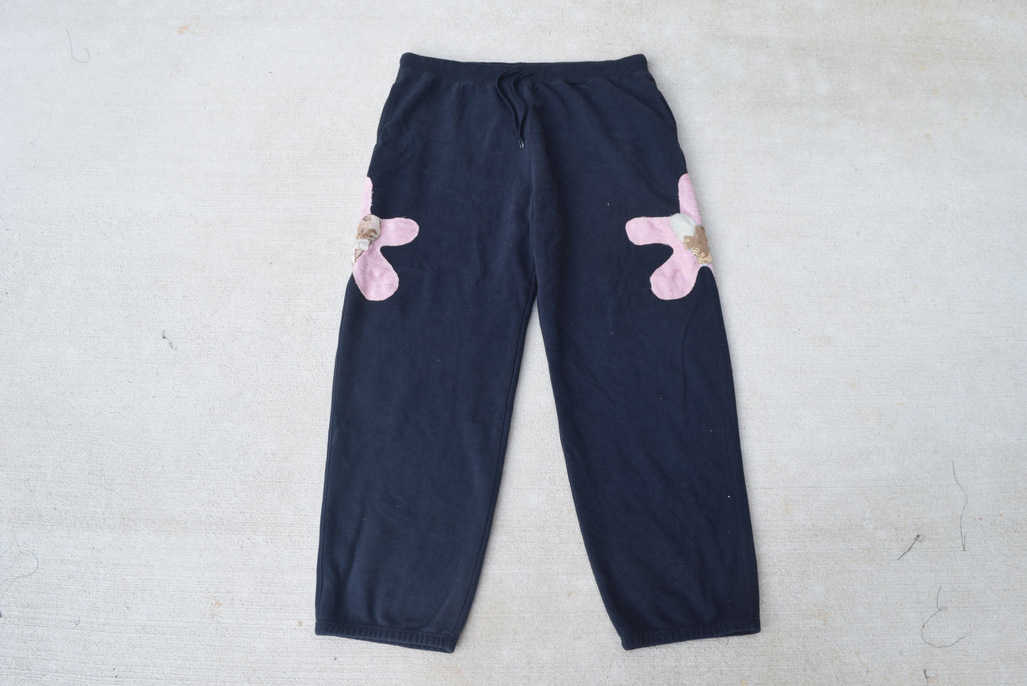 Wäne Navy Double Star Sweatpants (XXL)