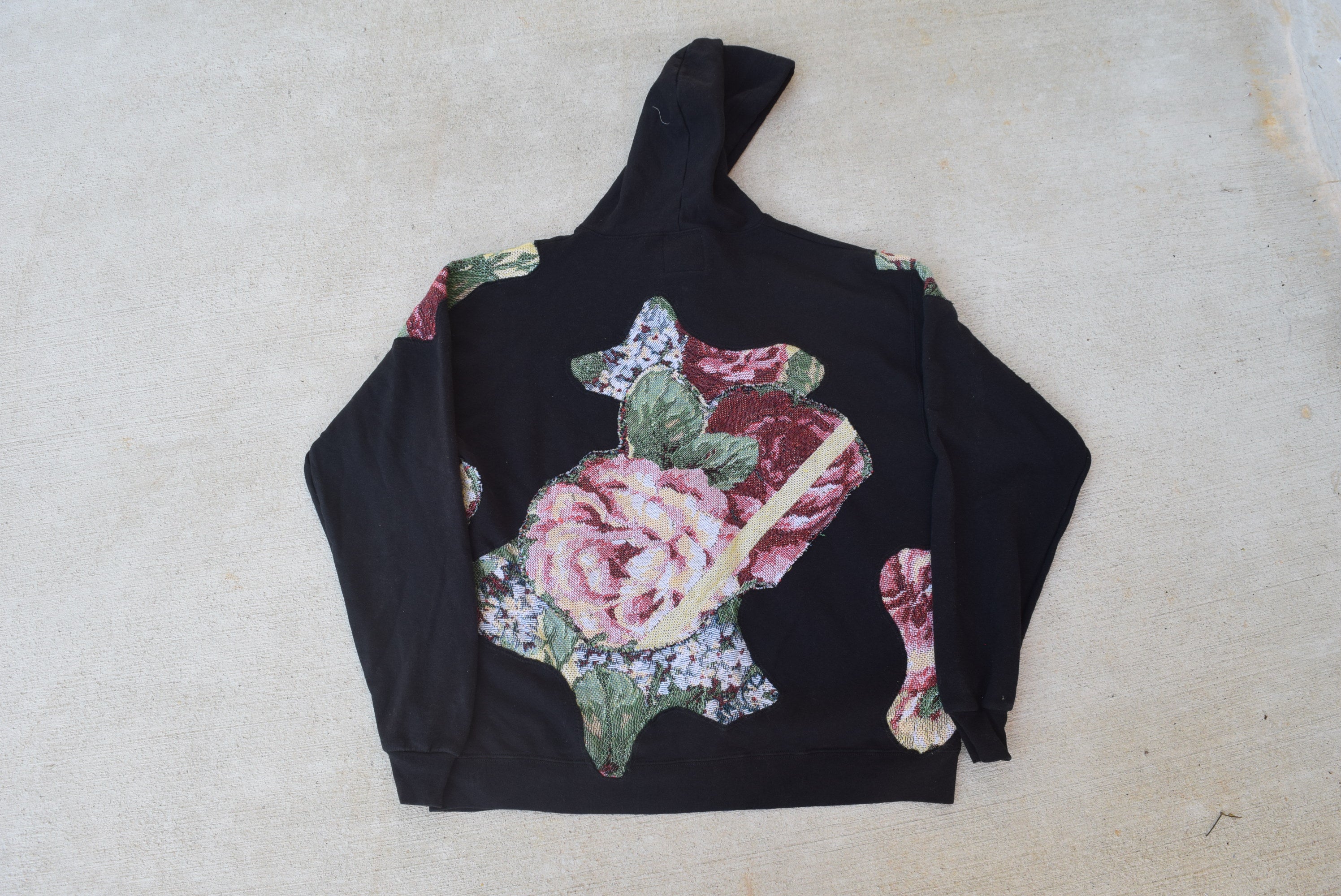 Flowerbed on Baby Breath See Through Hoodie (L)