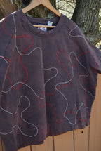 Brown Scar Patch Sweatshirt Tee (XL)