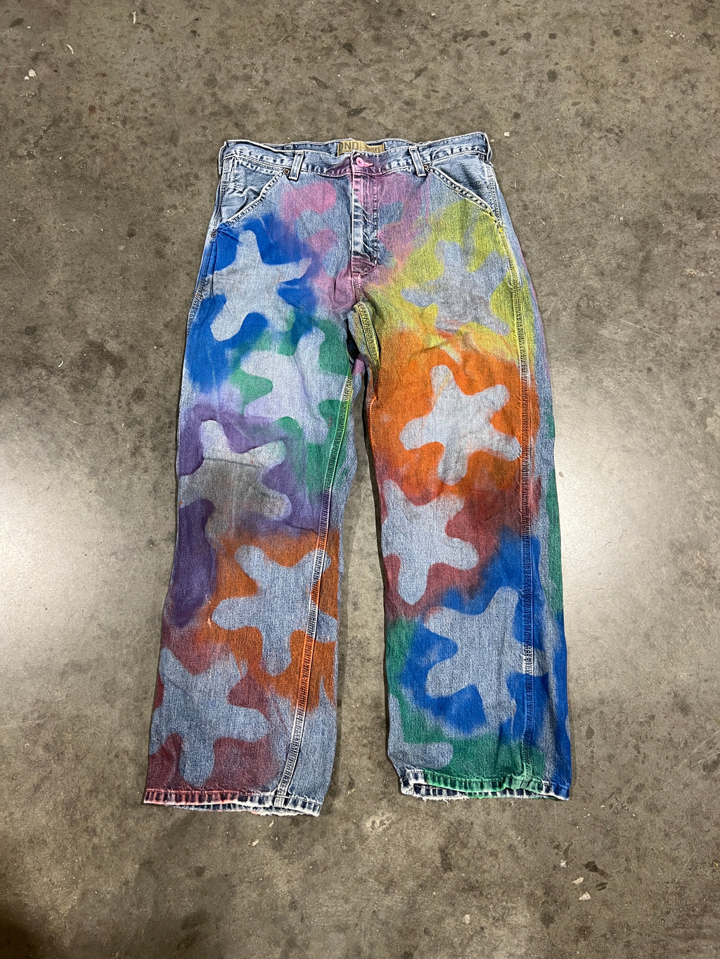 (L/S) Wänesplosion Spray Paint Jeans (34/29)