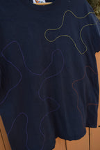 Navy Scar Patch Tee (M)