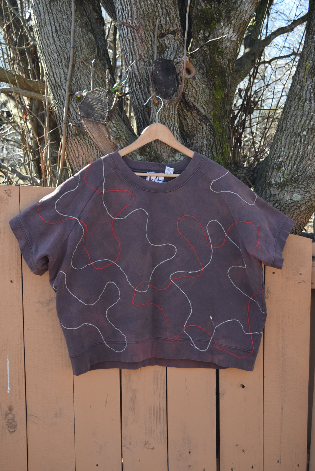 Brown Scar Patch Sweatshirt Tee (XL)