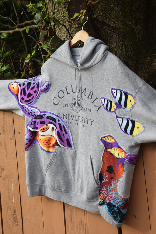 Aquatic Landscape See Through Hoodie