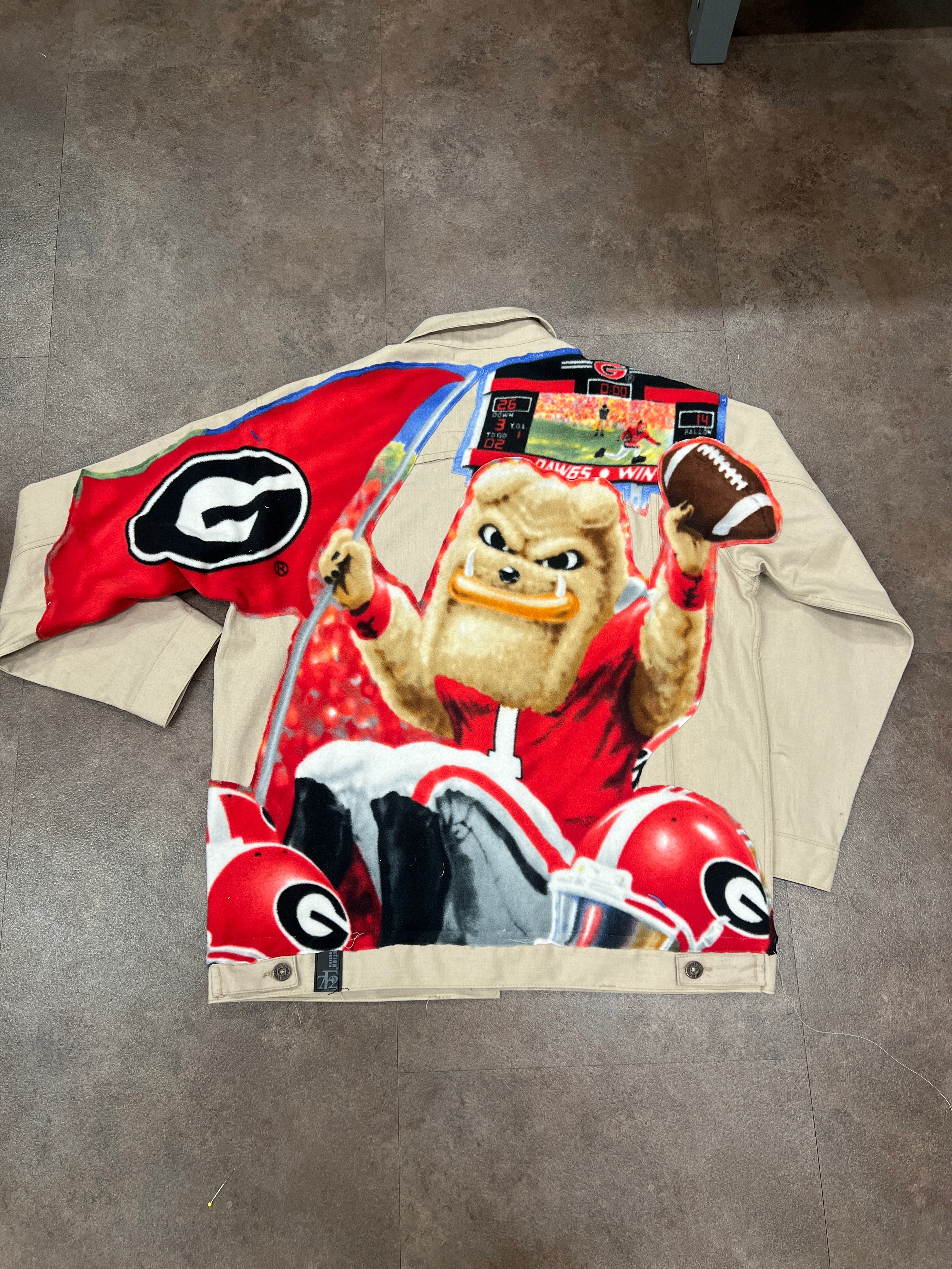 University of Georgia Denim Jacket by wäne commissions