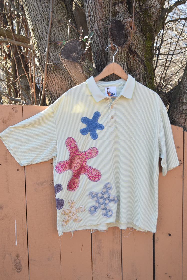 Semi Starstruck Striped Polo (L)
