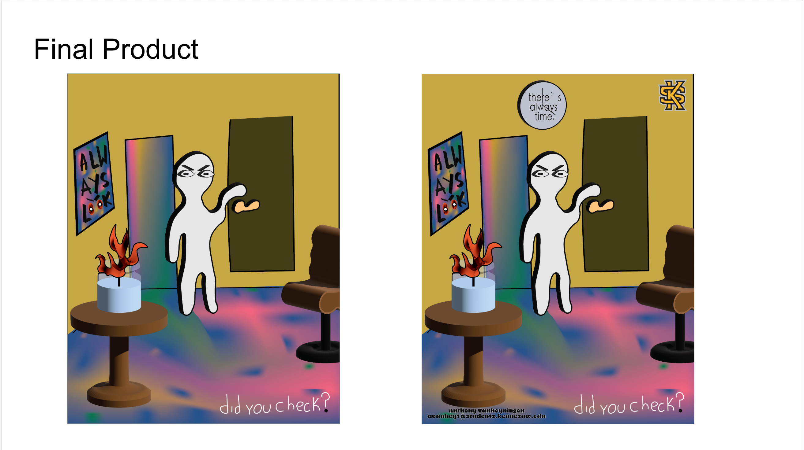 Computer Applications in Art: Project 3- "Fire Safety Awareness"