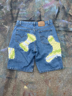 Scab Patches Jorts (Multicolor/Light Wash) - 36