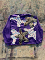 Starstruck Scab Patch Crewneck (Purple/Cotton Candy/Green)- M