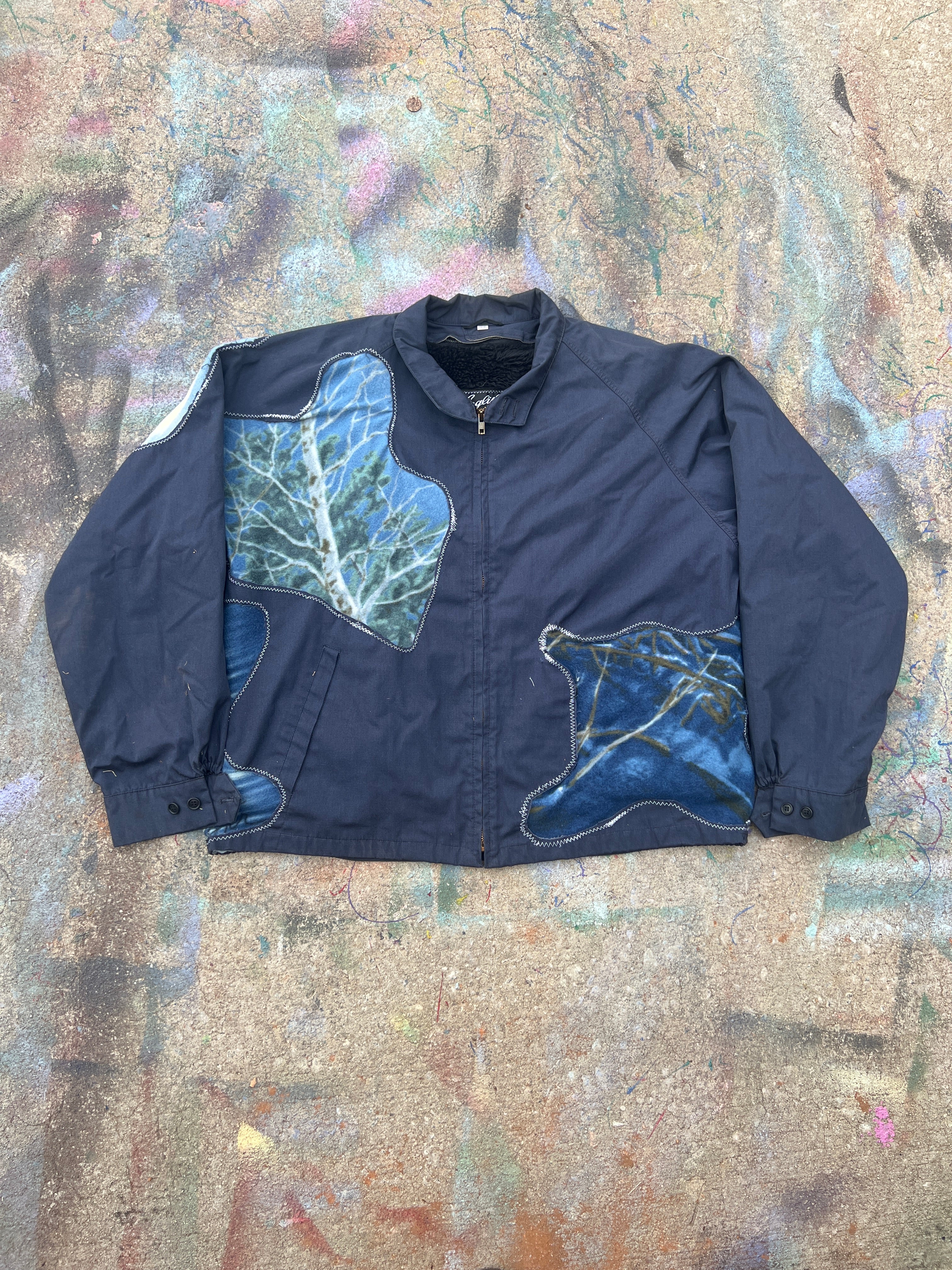 (L/S) Wolf Pondering The Moon See Through Jacket (XL)