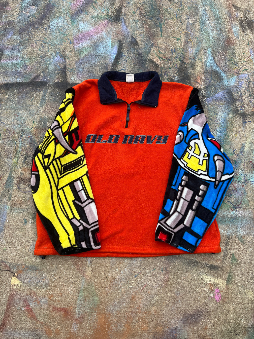 Old Navy Megazord Legs Split Sleeve Quarterzip (L)