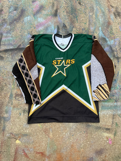 (L/S) Cooler Stars Split Sleeve Hockey Jersey (L)