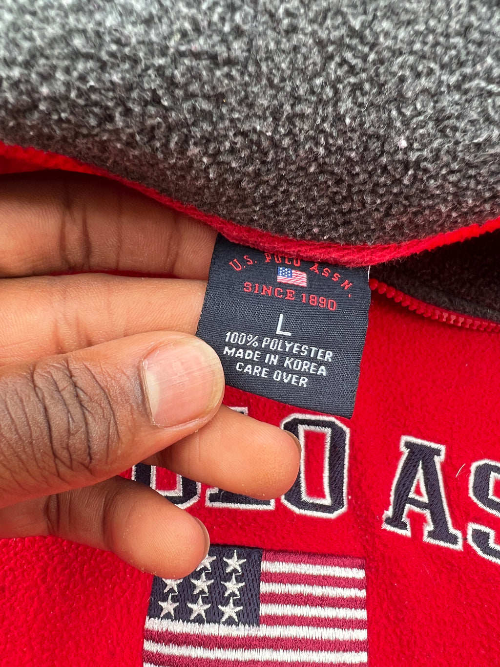 U.S. Polo Assn. Power Rangers Split Sleeve Quarterzip (L)