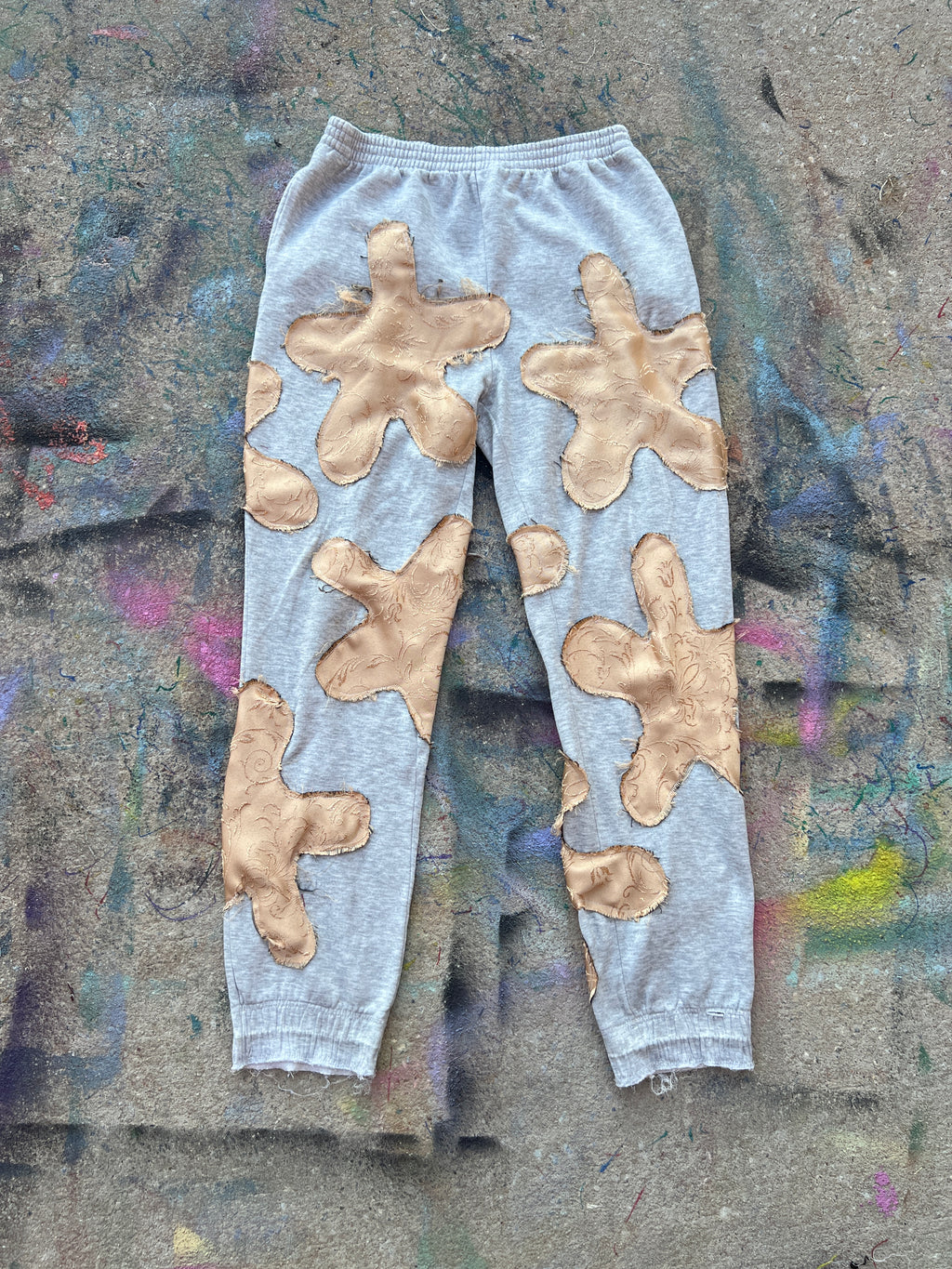 Starstruck Sweatpants (Grey/Gold)- XL