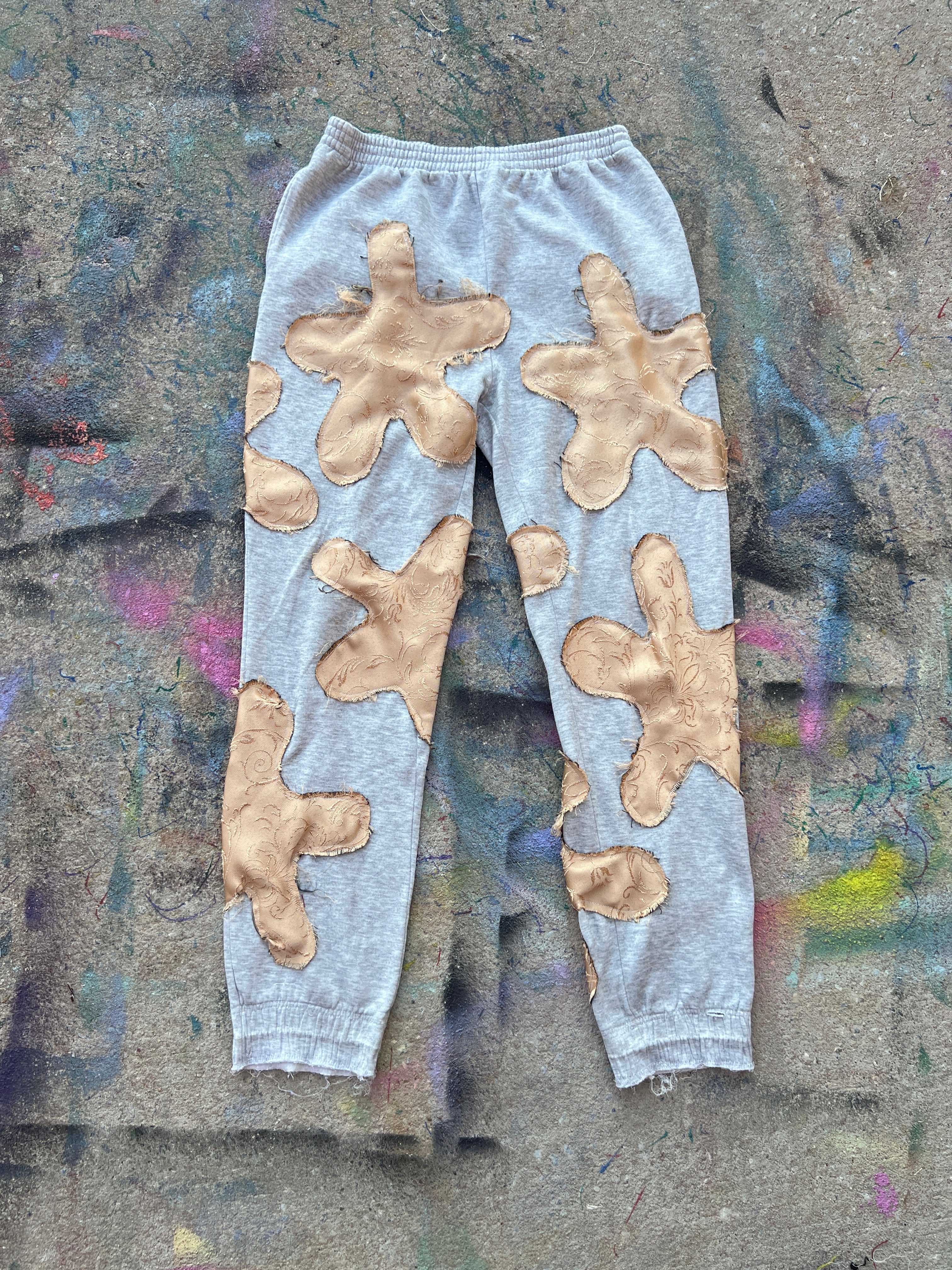 Starstruck Sweatpants (Grey/Gold)- XL