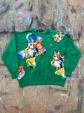 (L/S) Scab Patches Sweatshirt (Zoo Animals/Green)- L