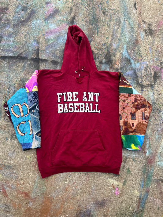 Fire Ant Baseball Split Sleeve Crewneck (L)