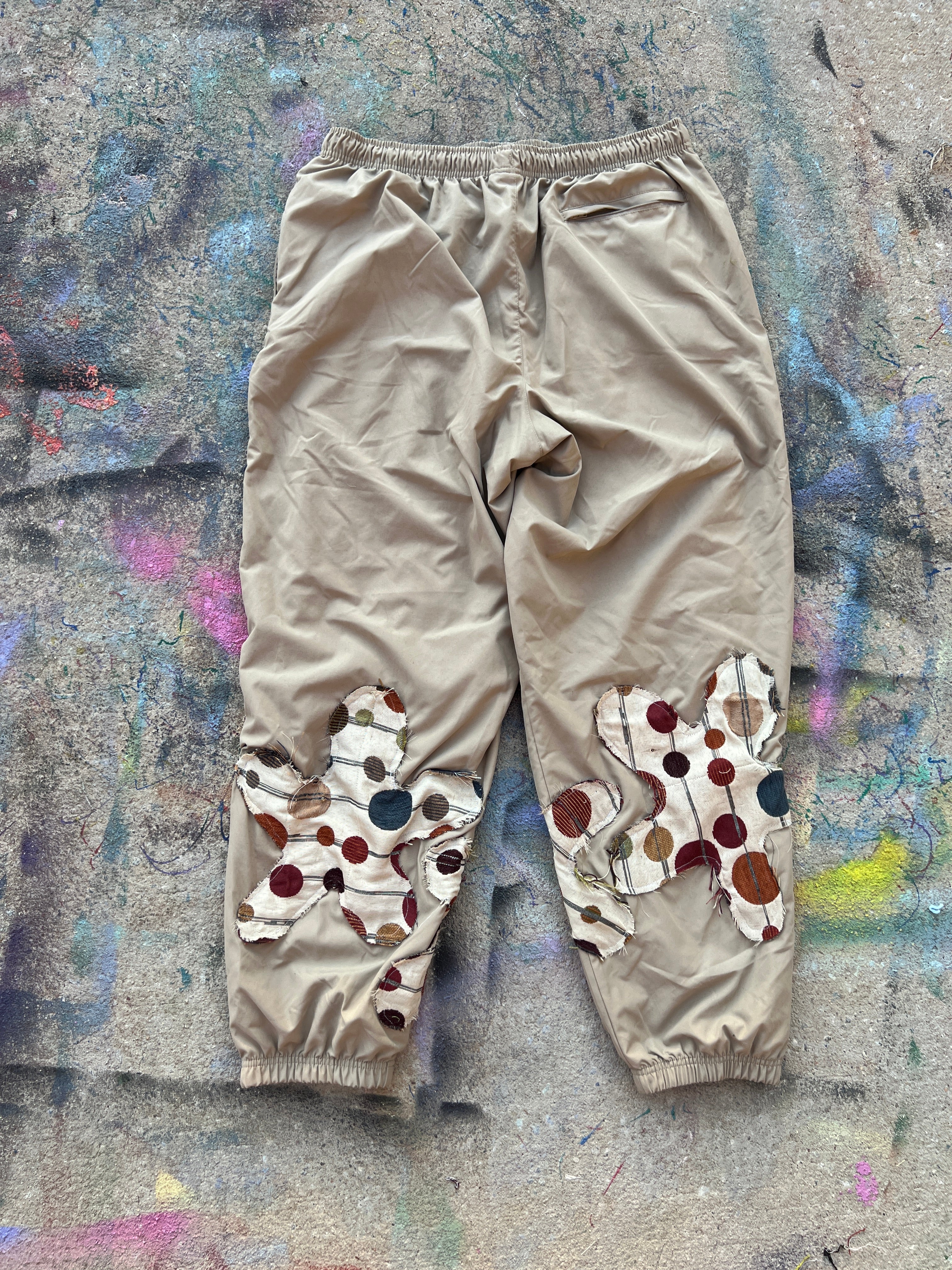 Half Starstruck Sweatpants (Tan/Multicolor)- XL