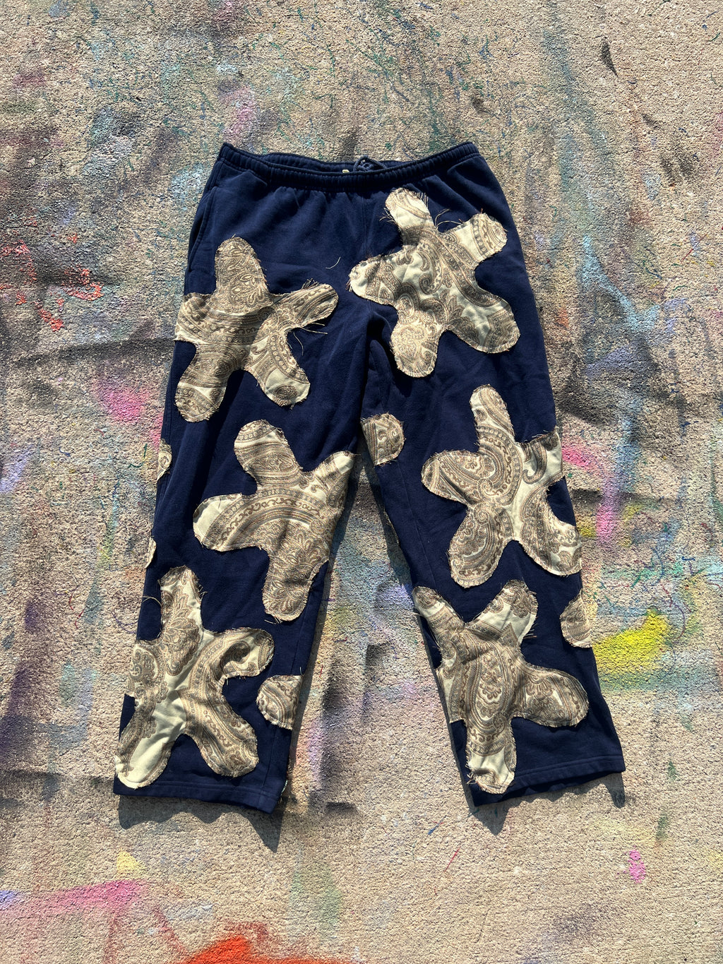 Starstruck Sweatpants (Navy/Brown/Green)- M