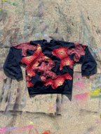 Starstruck Scab Patches Crewneck (Navy/Red/Plum)- XL
