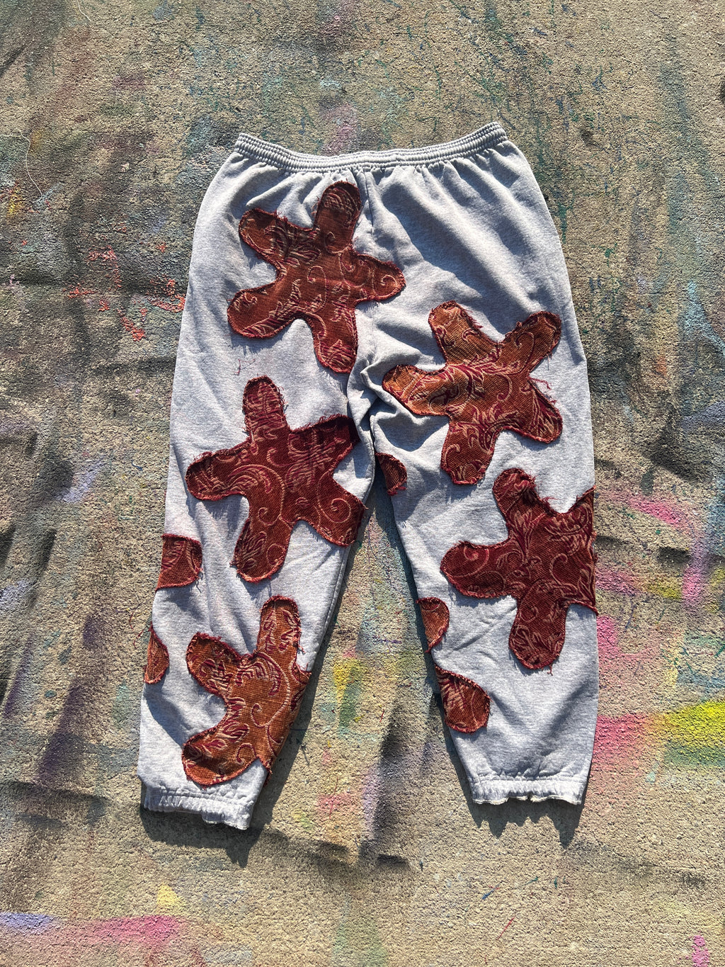 Starstruck Sweatpants (Grey/Red)- XL