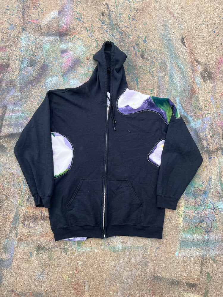 Lily See Through Zip Up Hoodie (L)