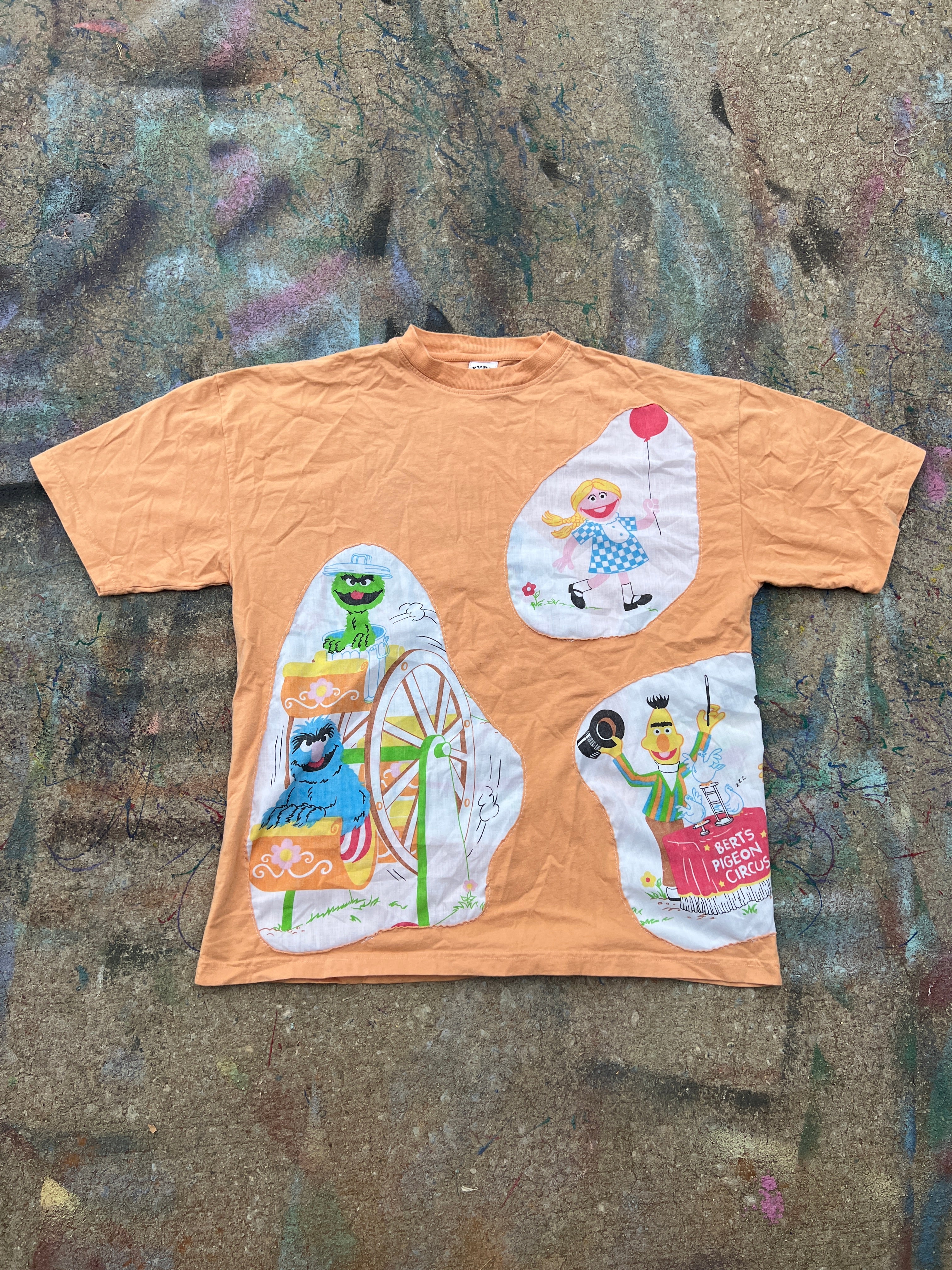 Scab Patches T-Shirt (Sesame Street/Yellow)- L