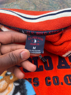 Scab Patches Quarterzip (Zoo Animals/Orange)- L