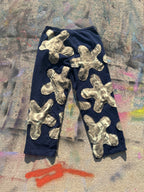 Starstruck Sweatpants (Navy/Brown/Green)- M