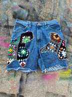 Scab Patches Jorts (Multicolor/Light Wash) - 36