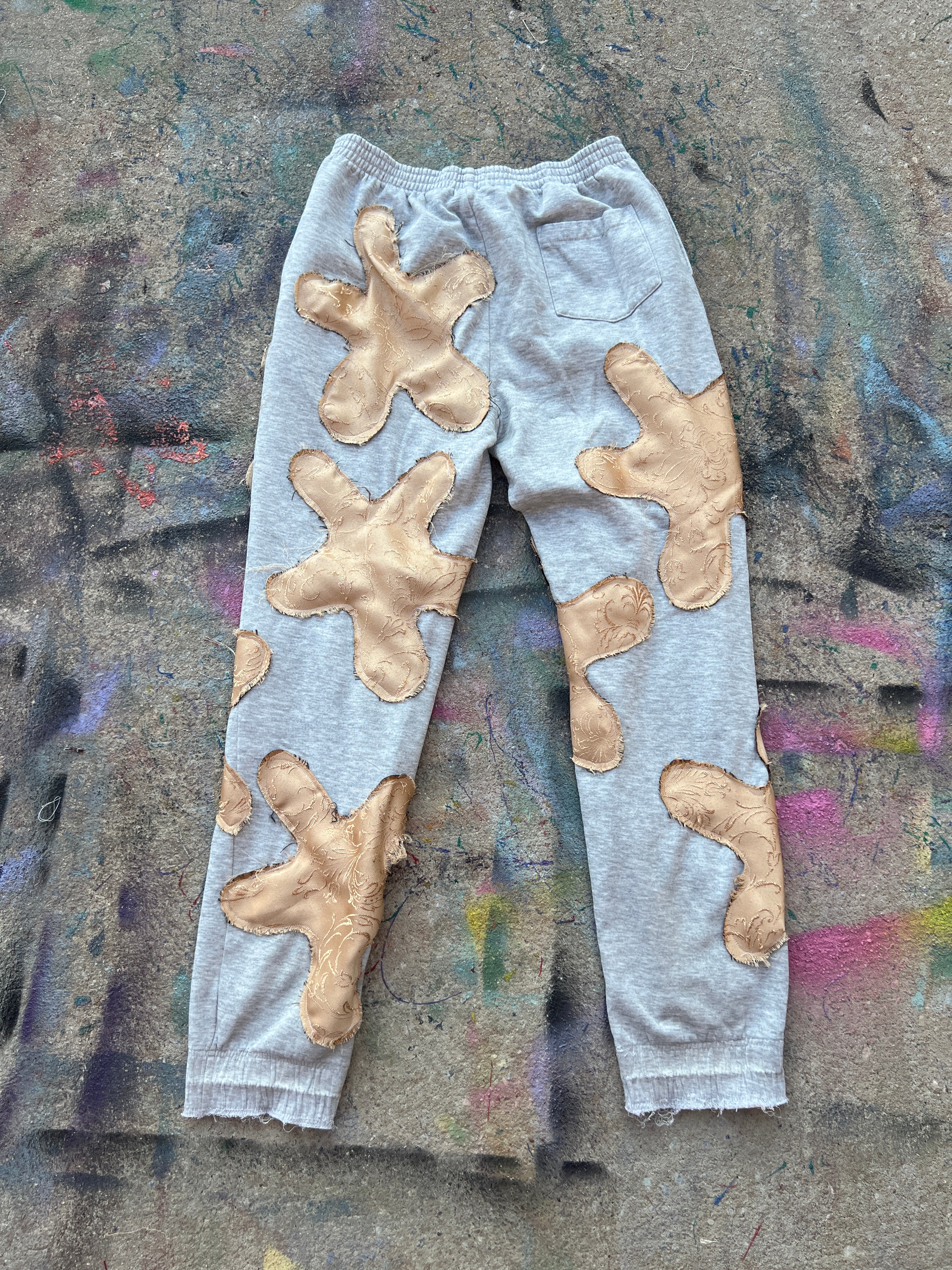 Starstruck Sweatpants (Grey/Gold)- XL