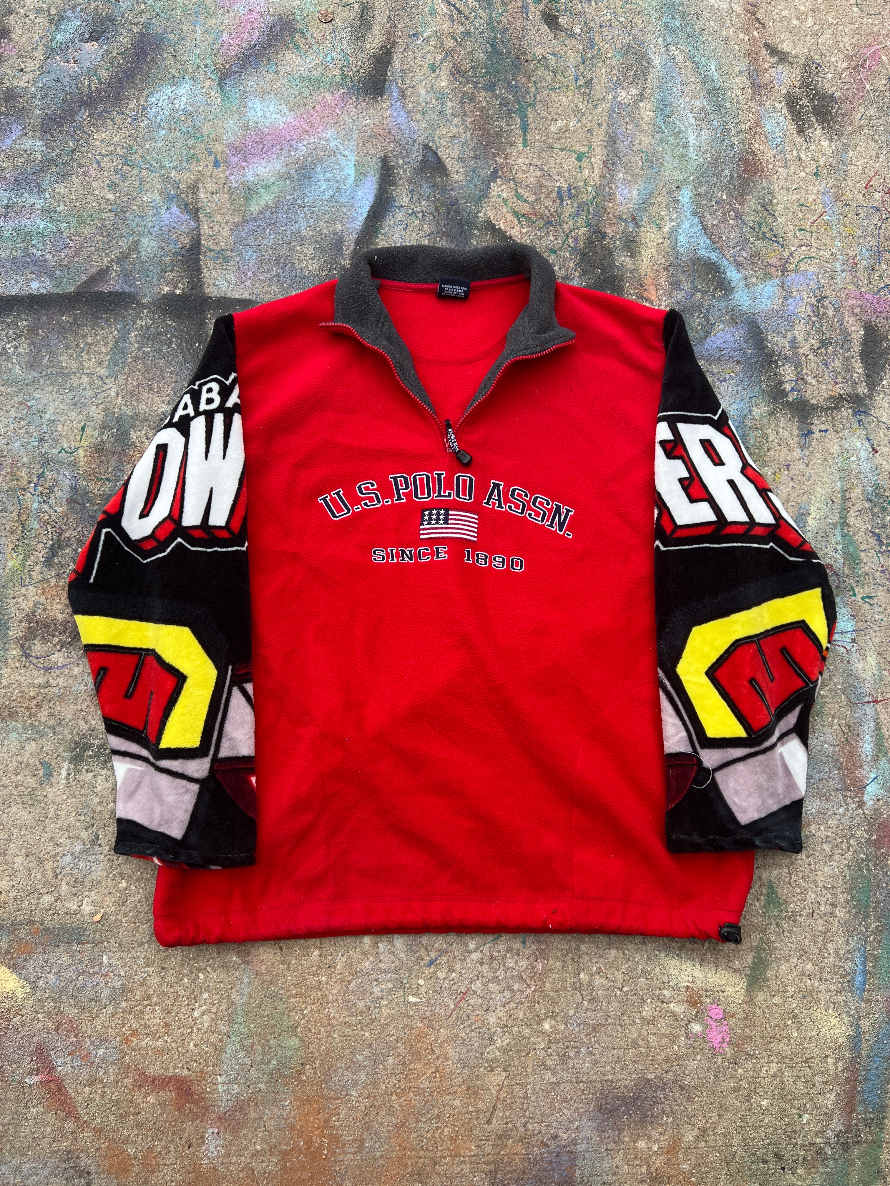 U.S. Polo Assn. Power Rangers Split Sleeve Quarterzip (L)