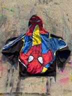 Bedazzled Spiderman See Through Hoodie (XXL)