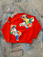 Scab Patches Quarterzip (Zoo Animals/Orange)- L