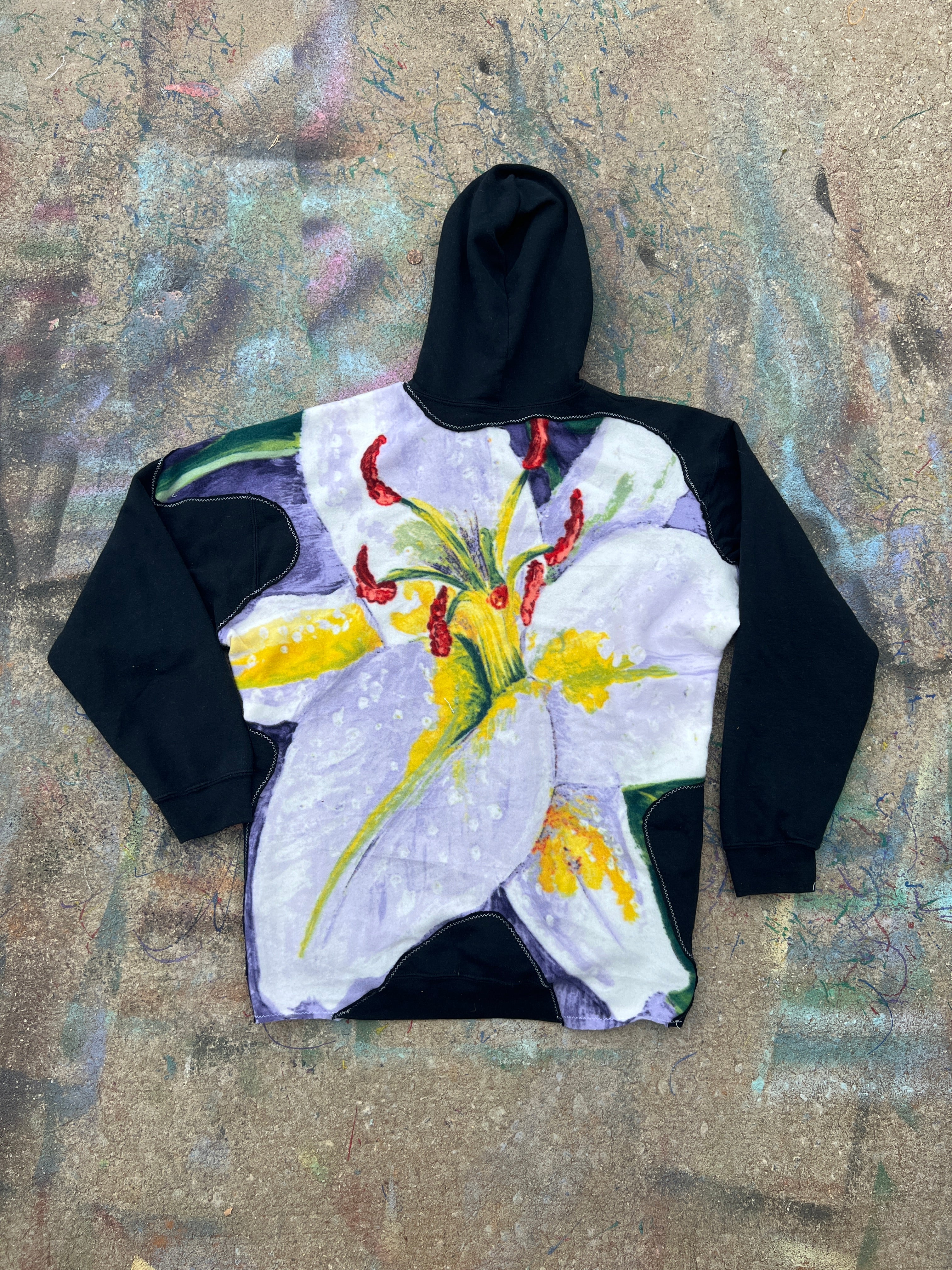 Lily See Through Zip Up Hoodie (L)