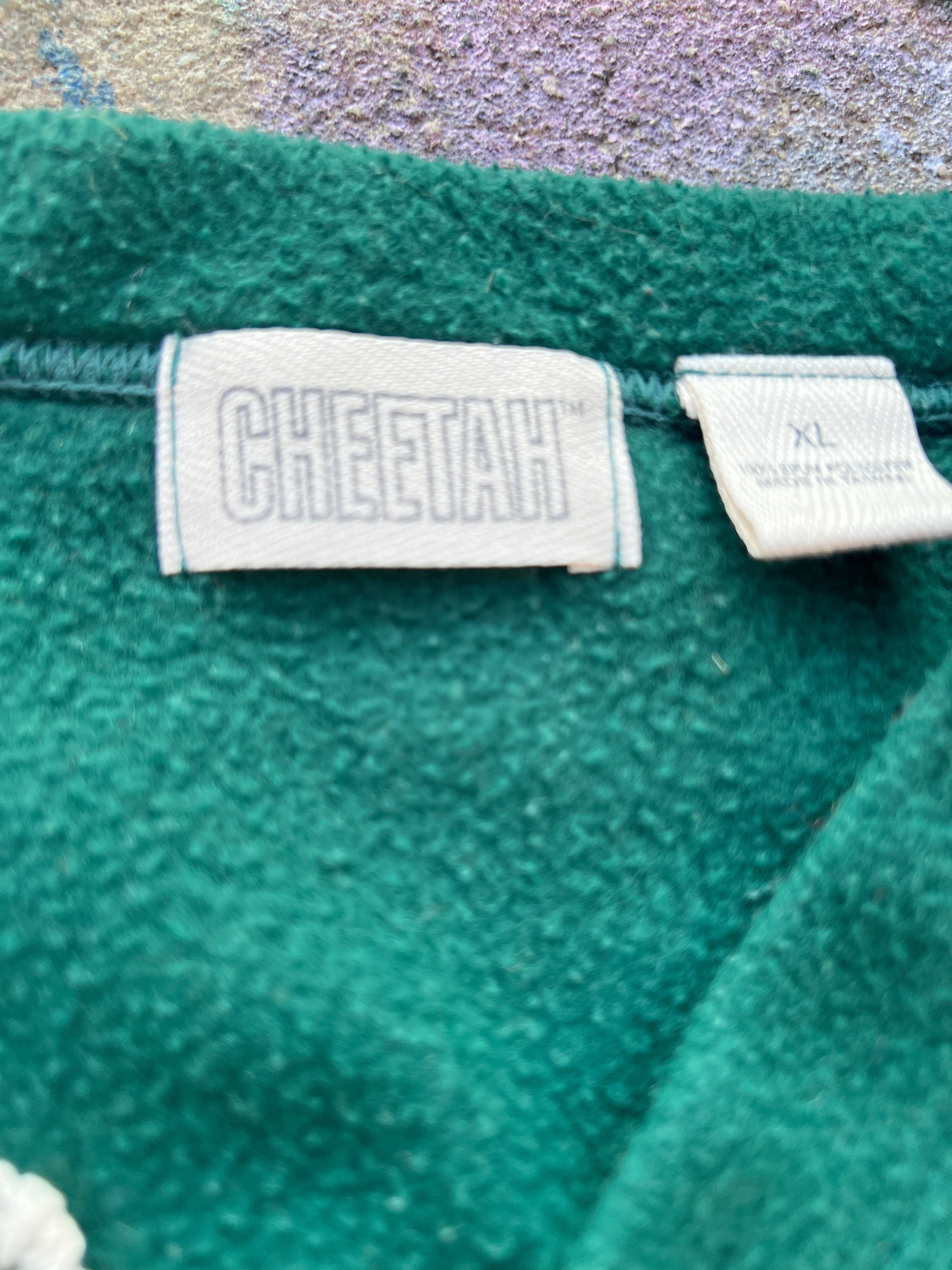 Starstruck Scab Patches Crewneck (Forest Green/Multicolor/Blue)- XL