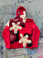 Starstruck Scab Patches Hoodie (Red/Black/Gold)- XL