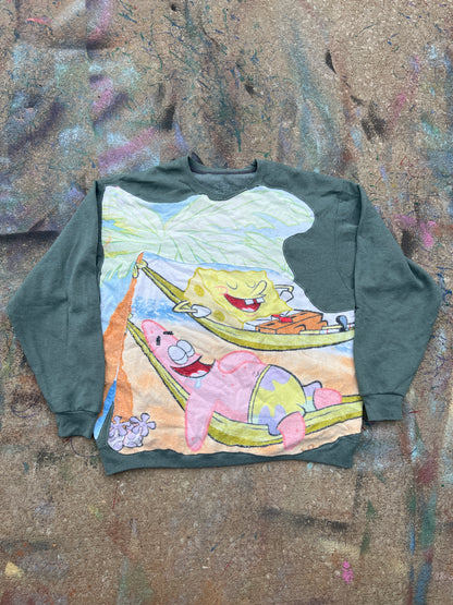 Patrick and Spongebob Beach Bums Crewneck (XL)
