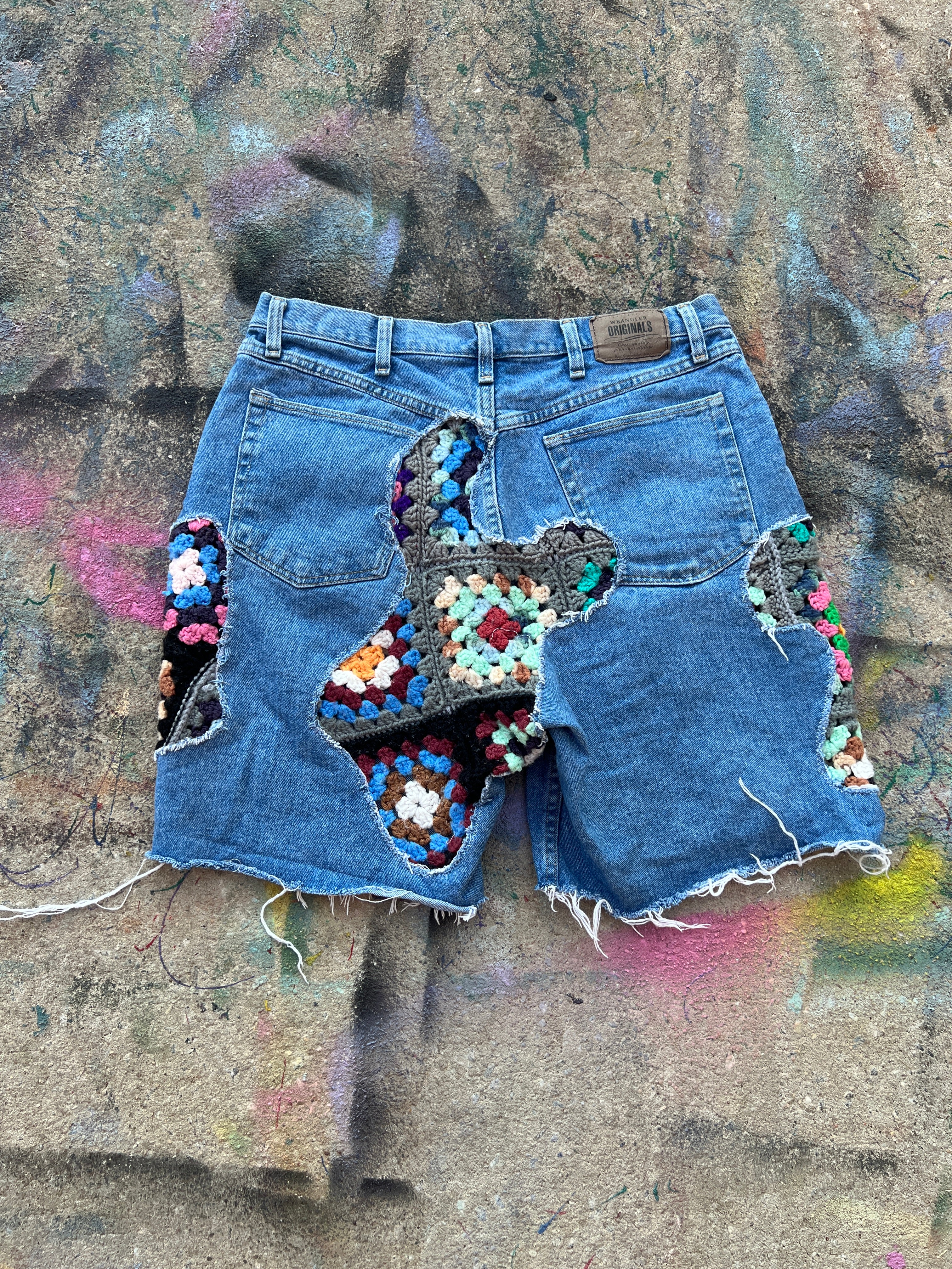 Scab Patches Jorts (Multicolor/Light Wash) - 36